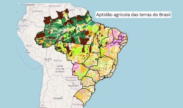 Globo Rural: Novo mapa da Embrapa mostra onde há maior potencial para agricultura